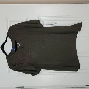 Olive 3/4 length shirt